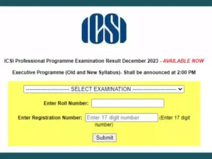 icsi ca result dec 2023